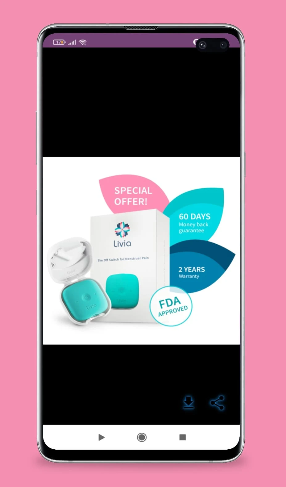 livia menstrual guide screenshot