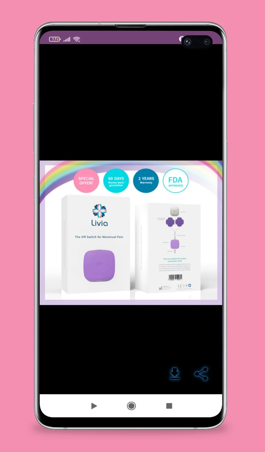 livia menstrual guide screenshot